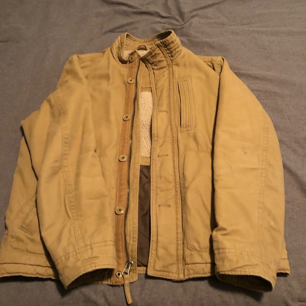 Mens canvas military jacket